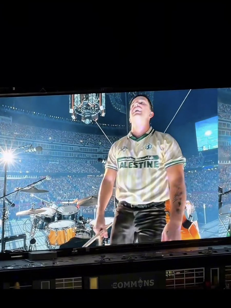 CountryCentral's tweet photo. Zach Bryan and members of his band wore "Free Palestine" shirts during Friday night's show at Gillette Stadium in Foxborough, Massachusetts. 

The moment comes weeks after stadium owner Robert Kraft barred Macklemore from opening Ed Sheeran's shows at the venue over the Macklemore's pro-Palestinian remarks, citing what he described as a history of antisemitic rhetoric.