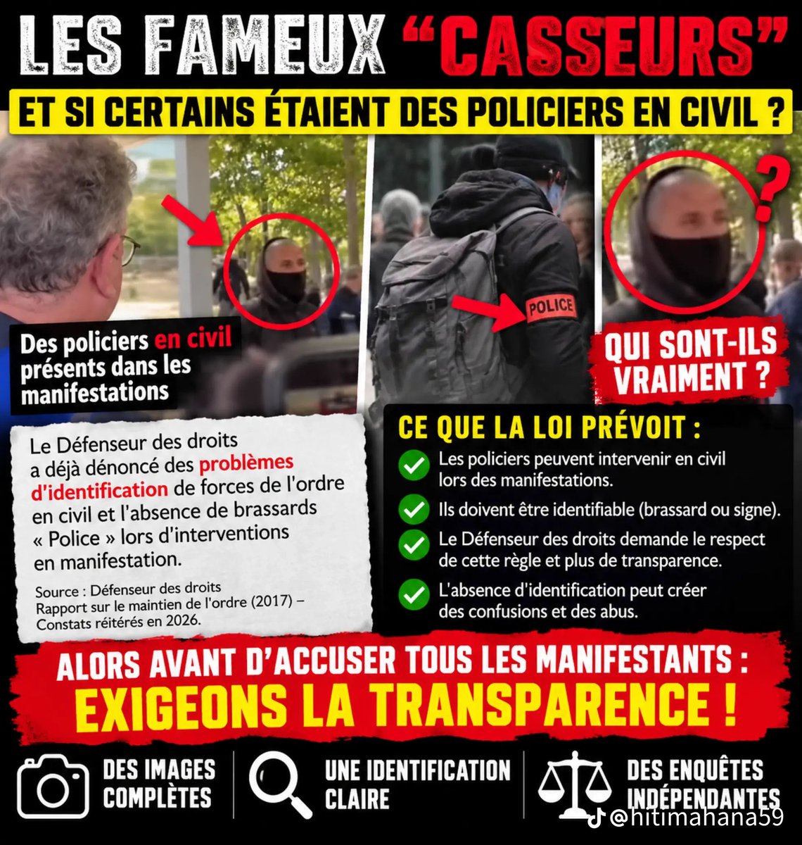 PDohen's tweet photo. Les fameux "casseurs" ils sont dans les rangs de la police de @NunezLaurent 
#France #Lycées #JeunesseDeFrance https://t.co/g6grH5y1oJ