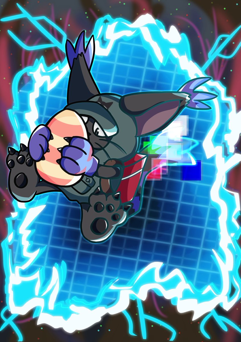 ChaotixxZ's tweet photo. My first entry for @GG5thAni collab to celebrate Ghost Game 5th anniversary !

I drew Blacktailmon Uver. ! One of my favorite digimon from the show, I'm so so glad I had the chance to drew him for this collab ! 

#DigimonGhostGame # #ゴスゲ5周年 https://t.co/ZxaC45283g