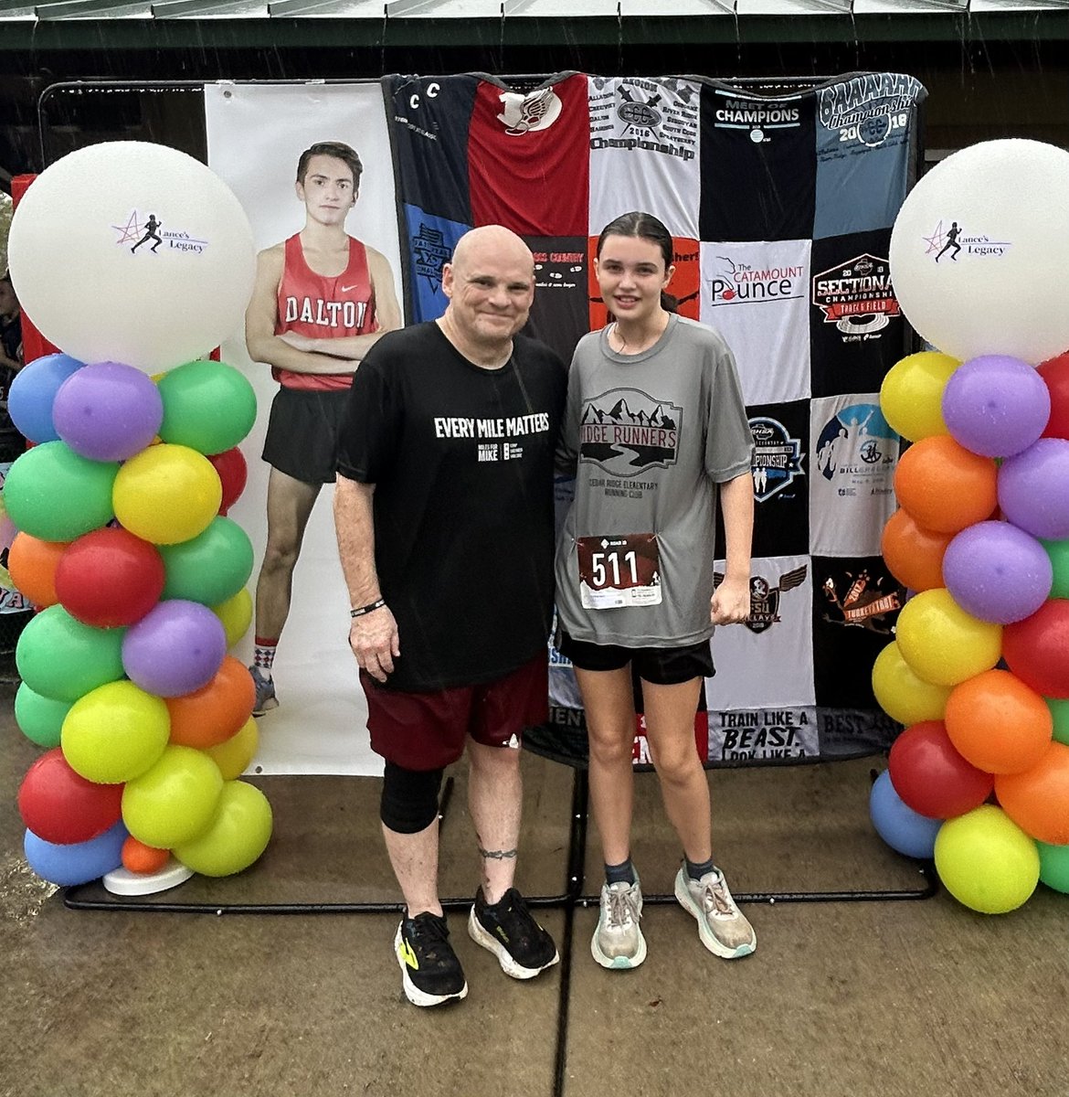 milesformike's tweet photo. Lance’s Legacy 5K turned into a bit of a mud run and we had a BLAST.
Loved sharing the miles with my niece and supporting a great cause. I know Lance is smiling down.
#milesformike https://t.co/AnxkyEl5zz