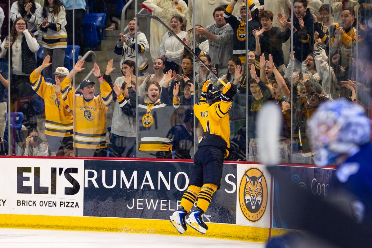 QU_MIH's tweet photo. 4:00 today, Bobcat Nation. Bring the 🔥 again

#BobcatNation x #NCAAHockey https://t.co/obWbDFeKVt