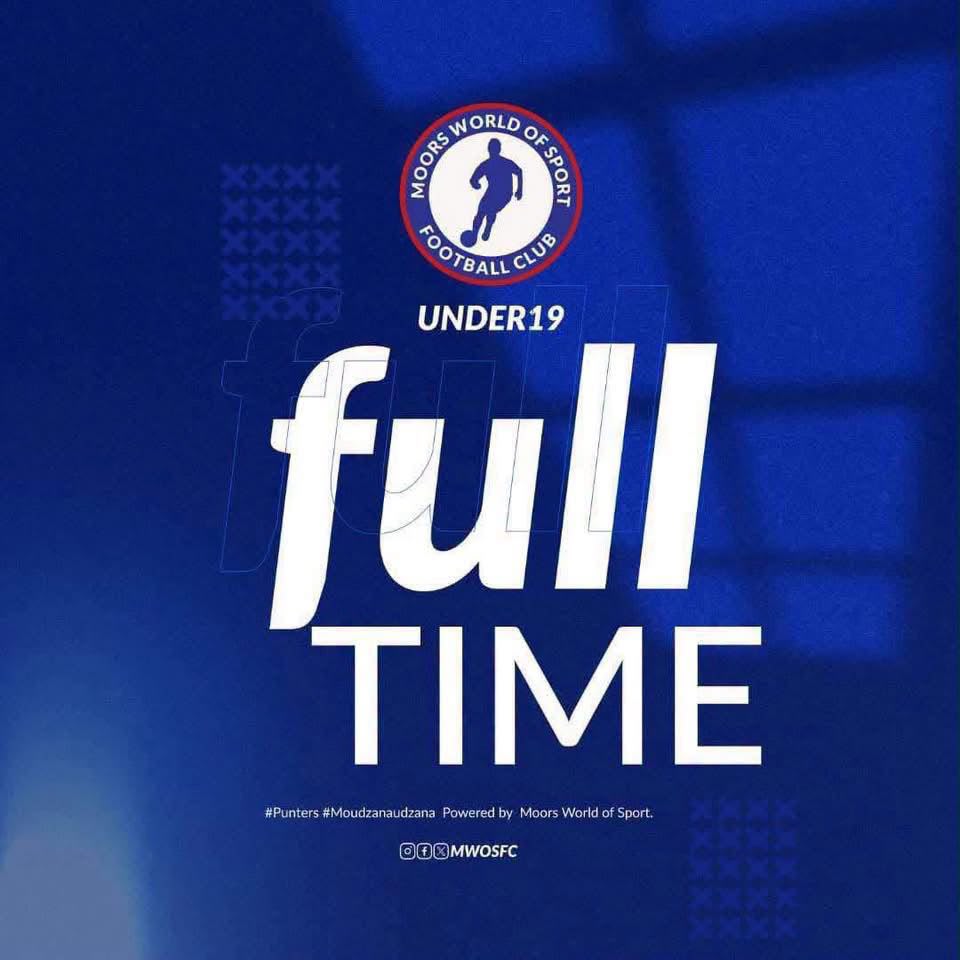 MwosFC's tweet photo. MWOS FC U19 3️⃣ - 1️⃣ CRANBORNE BULLETS FC

FULL-TIME! 🏁🔥

The Young Punters complete the comeback and take all three points!

#Punters #Moudzanaudzana https://t.co/7vFgWfarwr