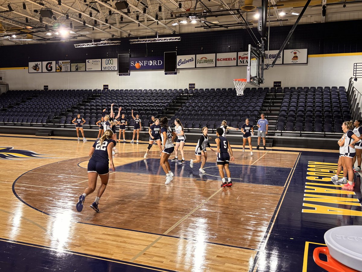 AugieWBB's tweet photo. Got to wrap up our preseason with practice in the Elmen Center! 

Official practice coming soon 🥳

#BuildingChampions ⚔️ https://t.co/VQVuOsoMTj