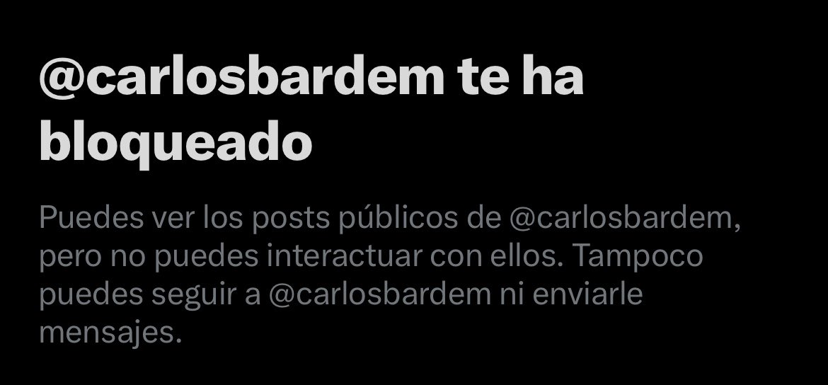 ofendidito__'s tweet photo. Es evidente que todos los bloqueos de hoy han sido realizados por un esbirro de Marlaska, que maneja listas de fachas.
Es imposible que alguien como Carlos Bardem o Rosa Villacastín tengan capacidad cognitiva suficiente como para bloquear a nadie. https://t.co/pL3wq0hGC6