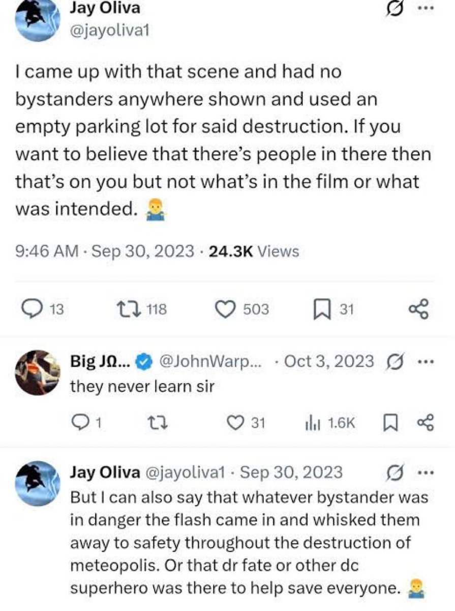 DarkVelvetArts's tweet photo. @GuiihFaria @CthulhuGeorge @batfleckwaynes This will be my last reply but his statement is invalid and he doesn’t know what he’s talking bcuz he tried claiming flash was going throughout the city saving civilians when the flash movie showed that he only saved 1 person. https://t.co/GqGIuD0bu5