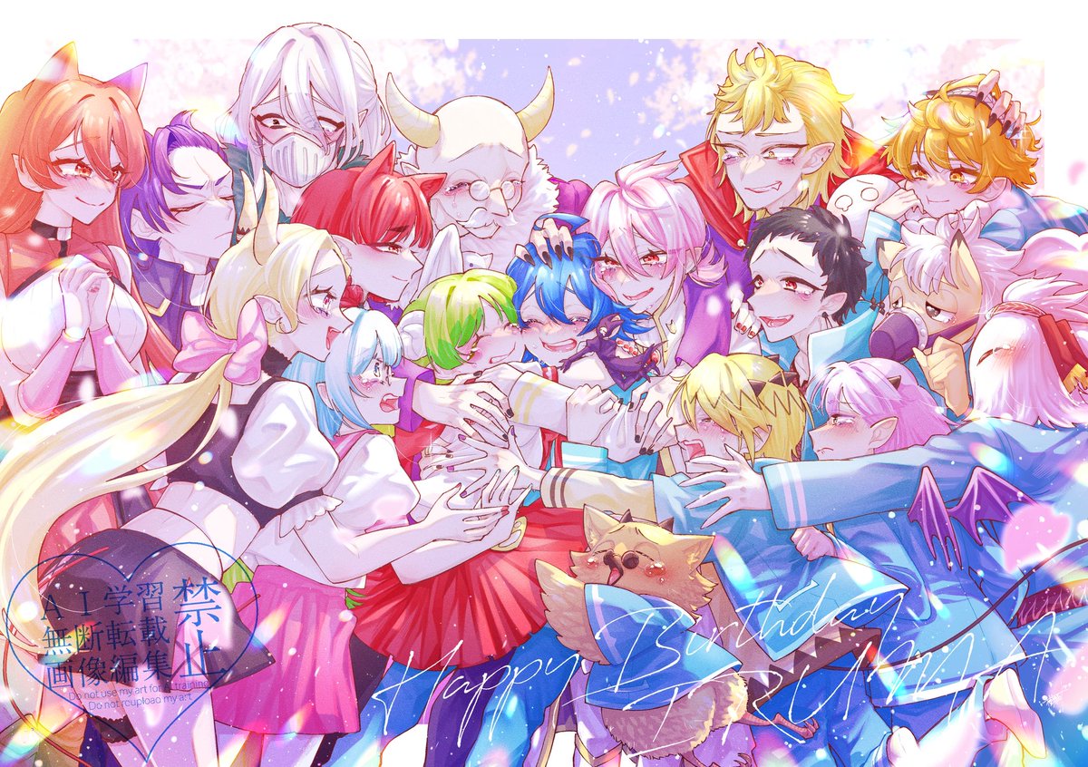 itsukilika's tweet photo. 君の幸せを魔界の皆も人間界の皆も願ってるよ😌👍

入間ﾊｳｪｰﾔｰ!!!💙🪶💍🎂🎁🎉❤️

#入間くん 
#鈴木入間生誕祭2026 https://t.co/wxQzfnr470