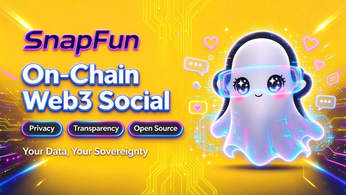 SnapFun_world's tweet photo. Crypto is more than money.
It’s people. It’s information. It’s connection.
🌐 SNAPFUN

🔐 Privacy-first
⛓️ On-chain social
🌍 Global crypto connections

Connect your wallet.
Connect your identity.
Connect the world.
SNAPFUN — Where Crypto People Connect. 🫂
#SNAP #SNAPFUN https://t.co/92Zx9CsxvO
