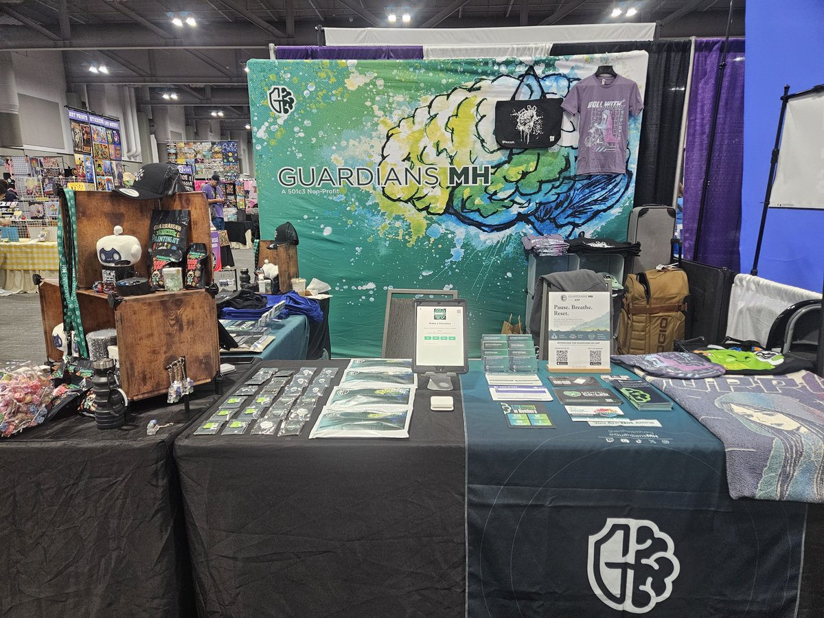 GuardiansMH's tweet photo. Day 2 of @RetroGameCon is now open!!

Come by the @GuardiansMH booth &amp; pick up a free mental health kit, goodies and learn more about our growing programs! 

Booth G-21 https://t.co/fzwbg7bjzm