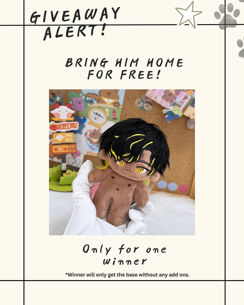 tsuinkaze's tweet photo. Giveaway Doll ฅᨐฅ

🎲Prize: One doll Sadewa Sagara (unoff)
📅Close: TBA🔜
📒Rules: On pic! (I'll check)

Good luck! ૮づ > ﻌ <აづ♡
https://t.co/5SwT3GdyPw https://t.co/Sh7YmzviZ2
