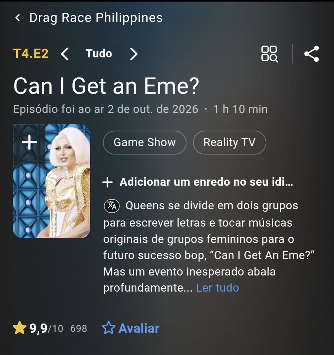 wanderssonlu's tweet photo. Drag Race Philippines is now the franchise with the highest-rated episode of ALL TIME.
This one's for you, Misua! Rest in peace! 🕊🖤

#DragRacePH #DragRacePhilippines #Misua https://t.co/DcPeA7EI1M