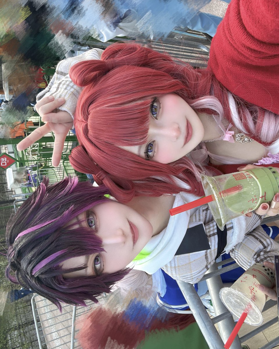 cos_Arca's tweet photo. 初出し🍰🧁してきた😻😻
顔のいい🍇連れてました、嬉しい

#コスフェスTDC https://t.co/7EJOMvfadr