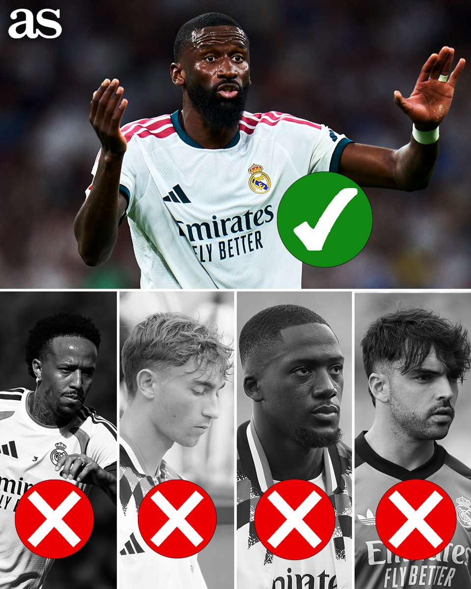 diarioas's tweet photo. 💥 ¡El Madrid solo tiene disponible a Rüdiger como central para afrontar el partido contra el Villarreal! https://t.co/vn1OMeZOmR