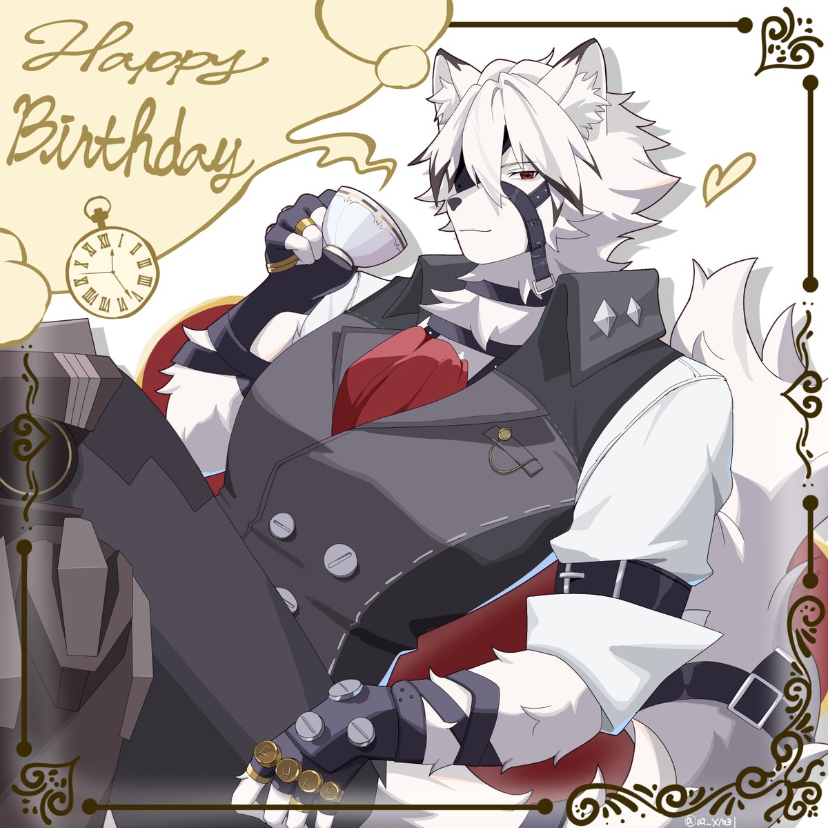 ai_x1031's tweet photo. 誕生日おめでとう🐺☕
#ゼンゼロ #ライカン https://t.co/FNY6HztYjN