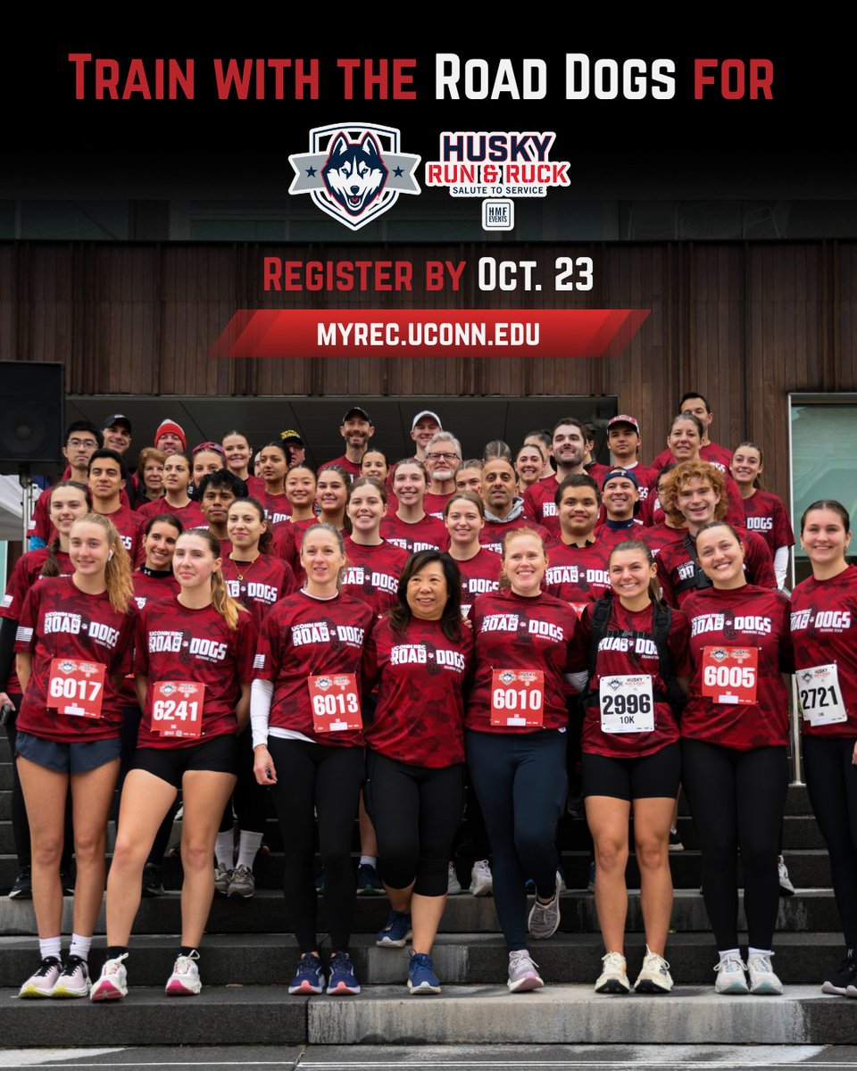 UConnRec's tweet photo. Running is always better together🐾 Join the Road Dogs, UConn Rec's virtual running community, built for all levels.

Sign up now at https://t.co/cwQW0FIOs4 to join the Strava group and connect with other Huskies! https://t.co/Quw2zBNvgB