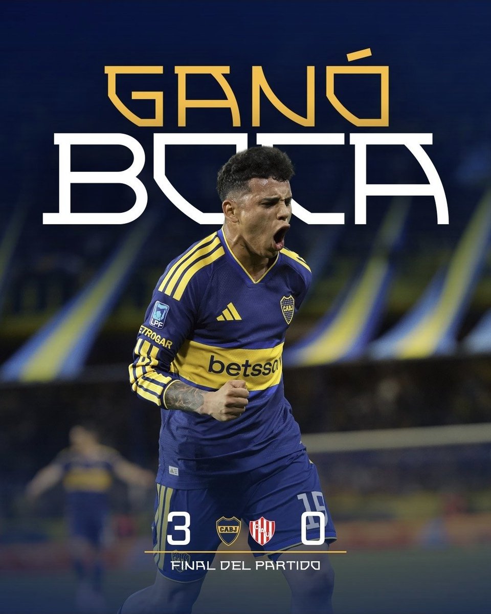 SOLDADODELA12's tweet photo. ¡¡¡GANO BOCAAAAAAAAA!!!🔵🟡🔵🟡 ¡¡¡GOLEDA CONTUNDENTE!!!

Boca Jrs 3-0 Union
⌚️90' |Final del partido.|
#LPF

Goles:
⚽️ Lautaro Di Lolo
⚽️Leonel Flores (x2)

Vasco ON FIRE. 🔥 https://t.co/1qAfYYAH03