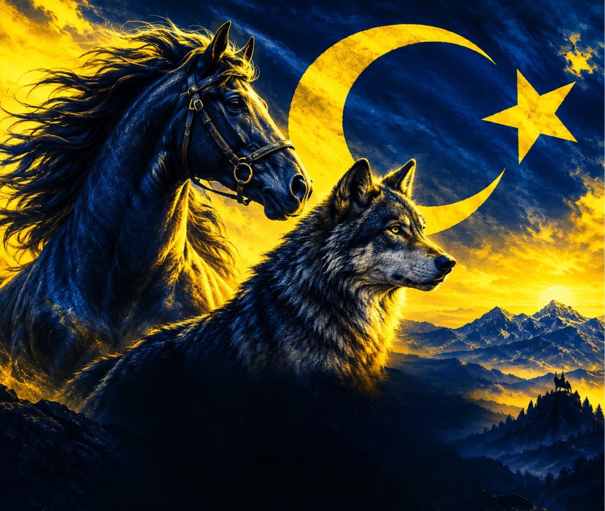 CKaanYAVUZ's tweet photo. Türk’ün kudreti, köklerinden gelir!
Atın 🐎 özgürlüğü, kurdun 🐺 cesareti ve ay yıldızın 🇹🇷 asaleti...
#Türk #kudret #kök #özgürlük #cesaret #asalet #at #kurt #ayyıldız #TürkDünyası #TürkDünyasıGünü