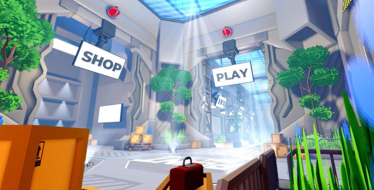 paleinsnow's tweet photo. stylized rivals style lobby 

#RobloxDev #RobloxStudio #Blender #Stylized https://t.co/kyUJ2nqFET