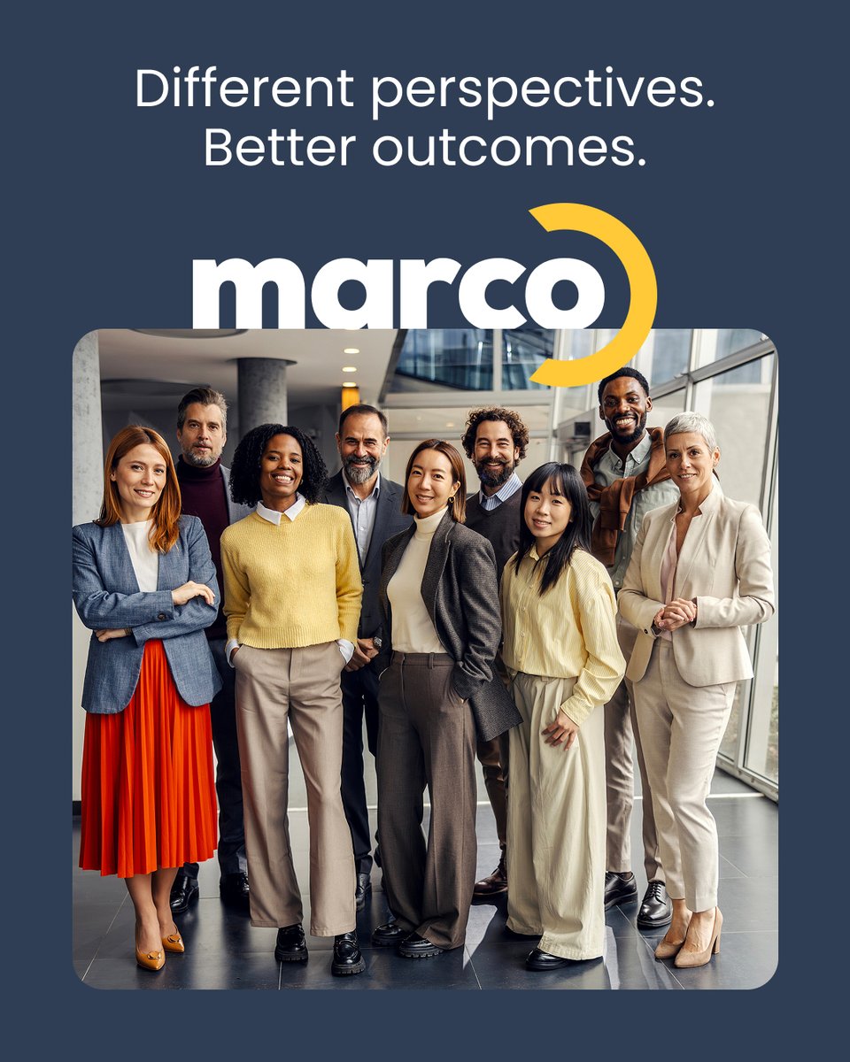 MarcoTechnology's tweet photo. This month, we're recognizing the different backgrounds, perspectives, and experiences that make Team Marco stronger — and the clients we serve better for it. 

#Marco #GlobalDiversityAwarenessMonth #DiversityAwarenessMonth #CelebrateDiversity https://t.co/14pEq6U7CX