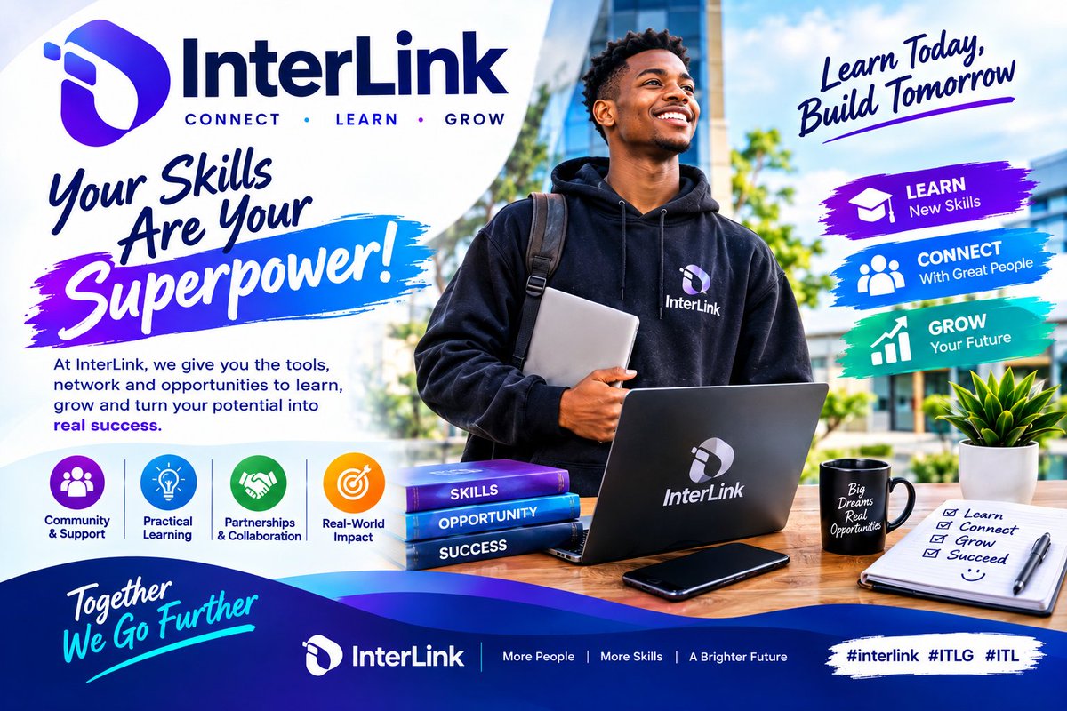 kingadesuccess's tweet photo. Technology brings people and ideas together. InterLink is part of that exciting journey. 🔗🚀
#interlink #ITLG #ITL https://t.co/fXT3s8t0s1
