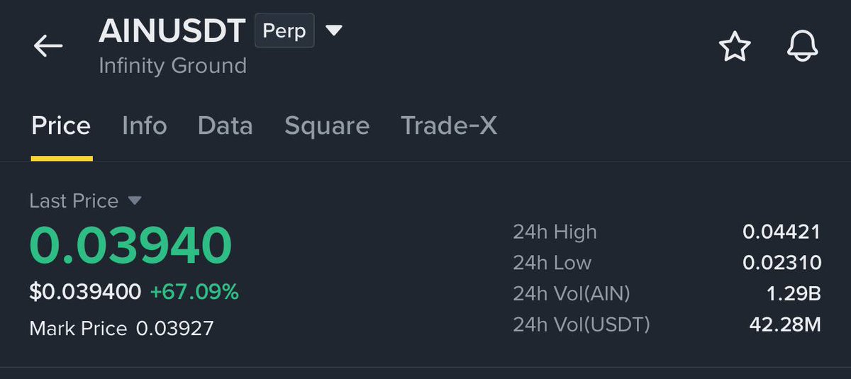 TRADE - $AIN / $USDT

✍️ Entry Price - $0.03940

TARGET 1 -  $0.044
TARGET 2 - $0.050
TARGET 3 - $0.060
TARGET 4 - $0.080

🛑 Stop Loss Must Use - $0.030 
 [📷]