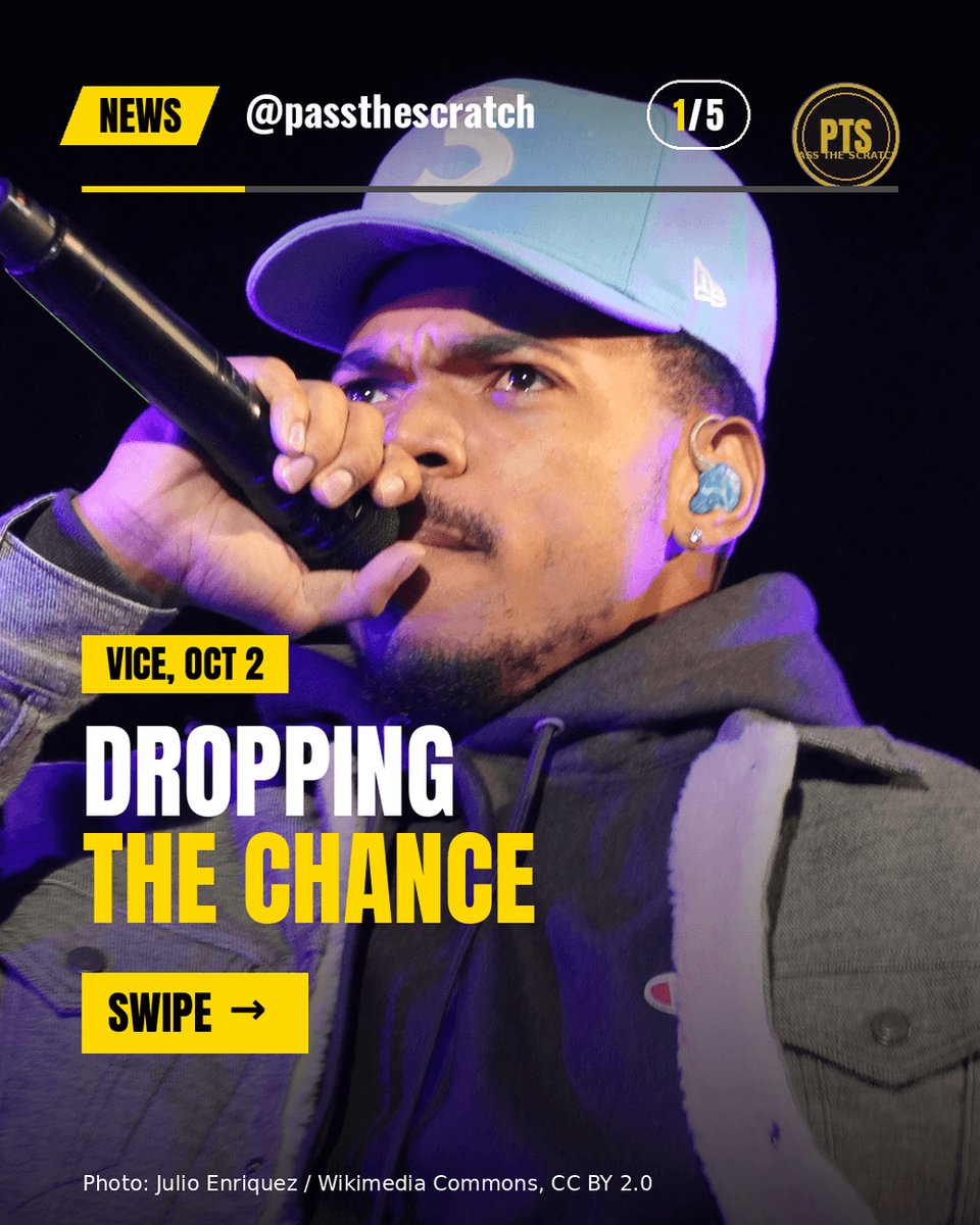 cryptonewb_e's tweet photo. Chance teased dropping the Chance. He said he just wants to be The Rapper. Not a done name change.
Per VICE, on Tea Time. He called great rappers etymologists and linguists.
#ChanceTheRapper #PassTheScratch https://t.co/c31zx1cXkm