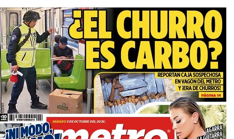 PeriodicoMETRO's tweet photo. 🚇 Reportan caja sospechosa en el Metro ¡y era de churros! https://t.co/u9CnTVpN1o