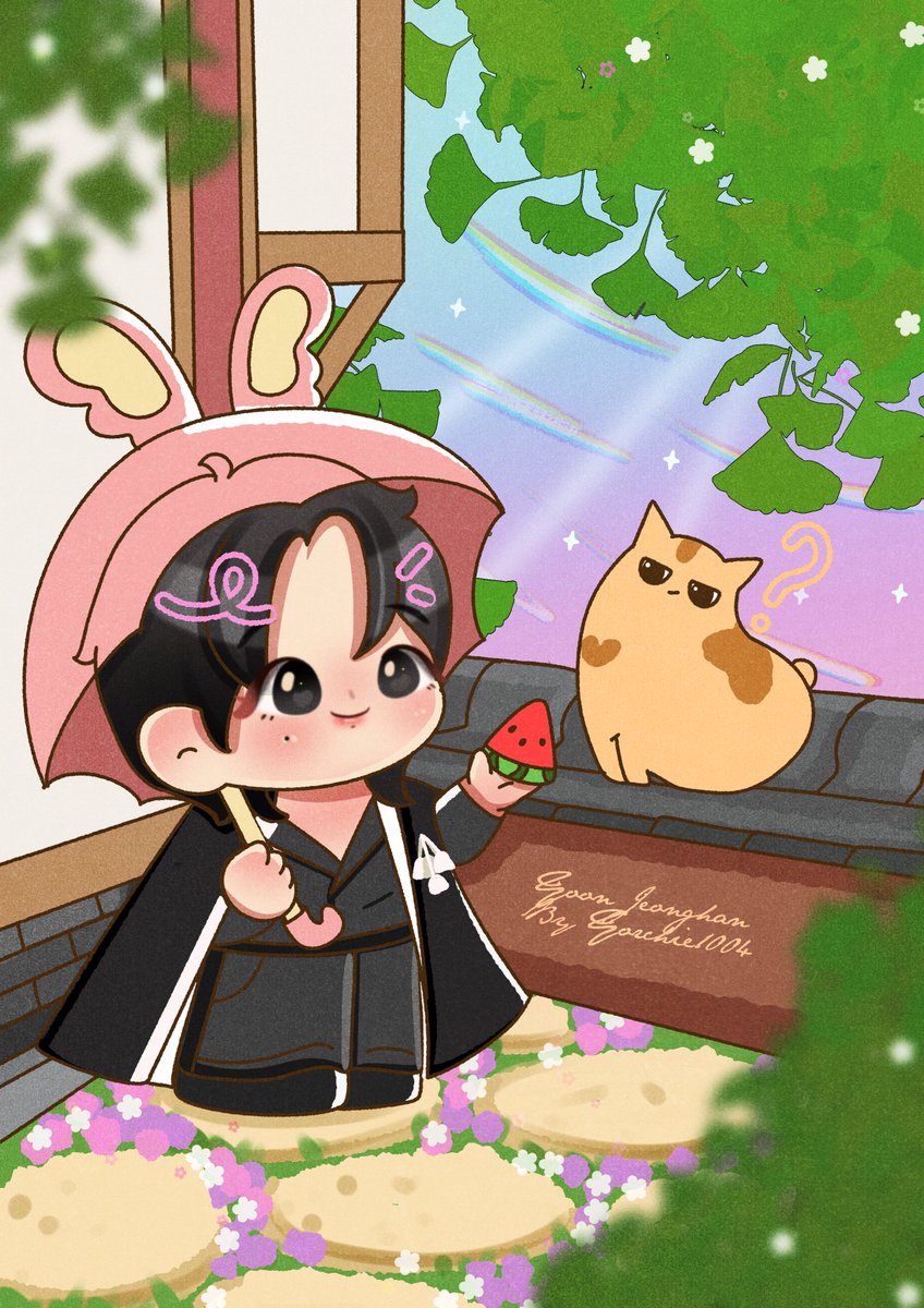 yorchie1004's tweet photo. Happy birthday Jjong jjong jeonghan nieee🖤🤍💕🍉

#하니생일_돌아왔쫑 
#1004_JEONGHAN_Day https://t.co/NRd0lGRJvI
