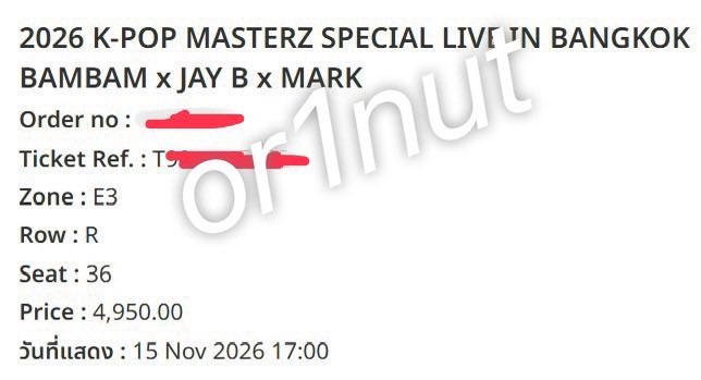 vv27000's tweet photo. ขออนุญาตปล่อยบัตรค่าา
มีบัตร 4900 >> 2ใบ วันที่ 15/11/69
W6 > K12
E3 > R 36
สนใจเดมมาสอบถามได้นะคะ
ไม่อัพราคาค่ะ จ่ายตามที่จ่าย นัดรับสกลนคร นครพนม 
#KPOPMASTERZ_SPECIAL_LIVE_IN_BANGKOK #2026KPOPMASTERZ_SPECIAL_LIVE_IN_BANGKOK_BAMBAMxJAYBxMARK  #BamBam
#KPOPMASTERZ https://t.co/vdaPTwxxO9