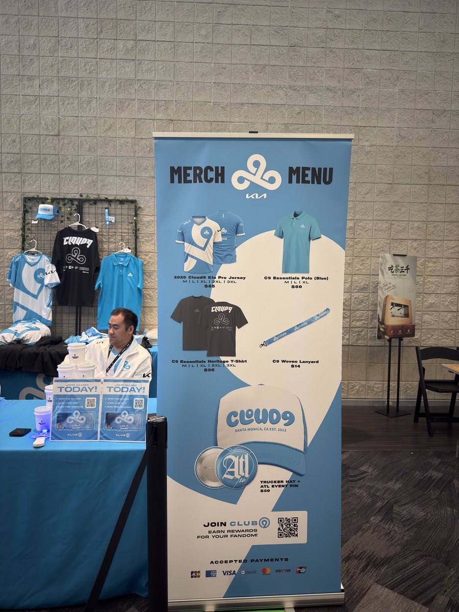 C9LoL's tweet photo. DOORS ARE OPEN! 🎉

Stop by the Cloud9 Kia Rally Point Booth for Merch, Freebies, Photo Booth and MORE! https://t.co/lCu3eLc25x
