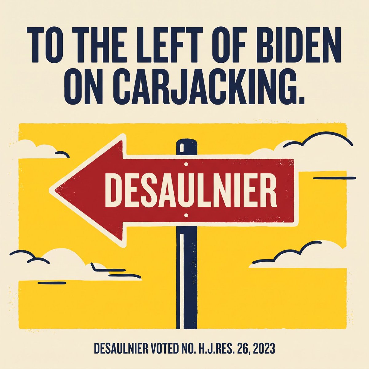 VoteFrese's tweet photo. Only in Washington does it take an act of Congress to decide carjacking is a bad idea. In 2023 Congress voted to block a Washington, D.C. law that cut penalties for carjacking. Thirty-one House Democrats voted to block it and President Biden signed it. Mark DeSaulnier voted no. To the left of Biden on carjacking is a real place, and he lives there. Meanwhile the county I'm raising my daughters in has gotten more expensive and less safe. Career politicians in both parties did that, and they are not going to undo it. They like the job too much. I'm a businessman. I fix things. When something is broken you find the cause, you fix it, and you answer for the result. Back the police. Prosecute crime. Keep repeat offenders off the streets. Real consequences for fentanyl dealers. Every neighborhood in this district should feel safe after dark. Carjacking should never be a close call. For Mark DeSaulnier, it was a no.