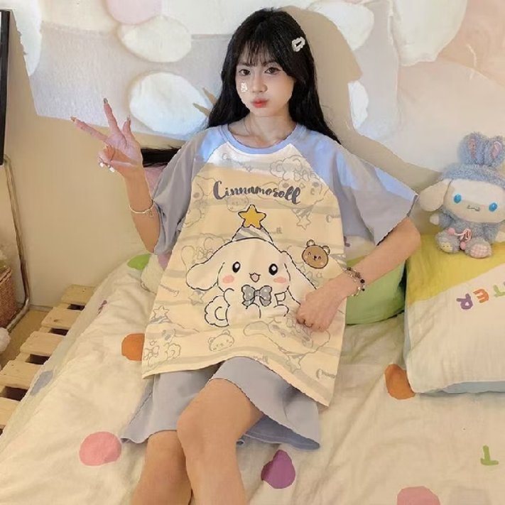 haniiisaurus's tweet photo. one set baju tidurnya kakak. bahan milk shreds (adem) dan poliester https://t.co/7FFv1ptOba