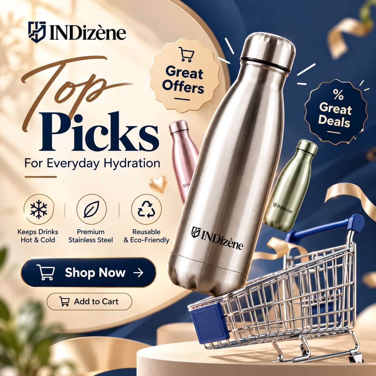 INDizene's tweet photo. Hydration that looks good and works harder. 🌟

INDizène Stainless Steel Bottles are now live — reusable, premium, and made for everyday hot &amp; cold drink needs.

Explore on https://t.co/Y3oG1Ds5Qf and buy via Flipkart.💫

#INDizene #SteelBottle #Hydration #BetterLiving https://t.co/38kDonKznx
