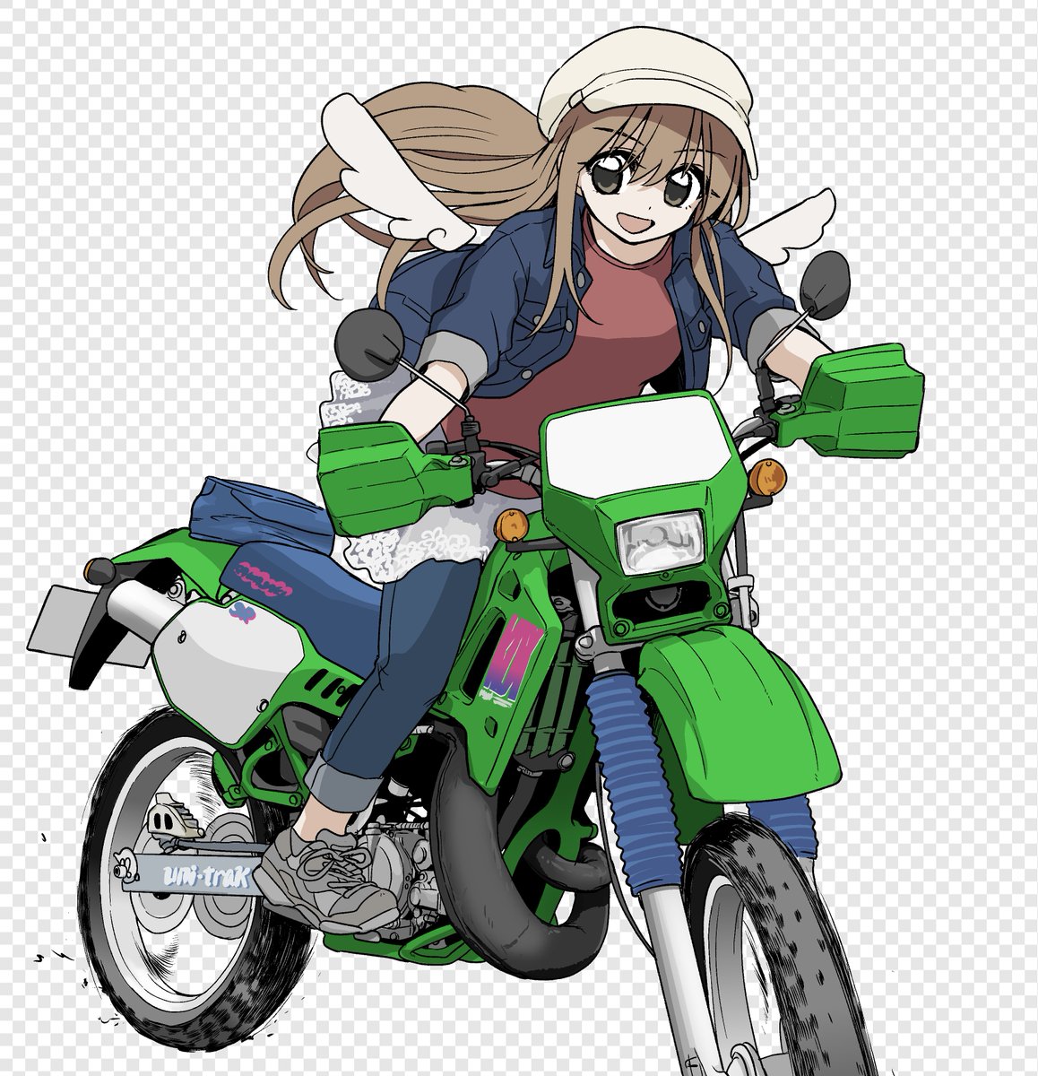 azumaya146's tweet photo. オフ車は派手な色が良い。 https://t.co/S36OHgzxf8