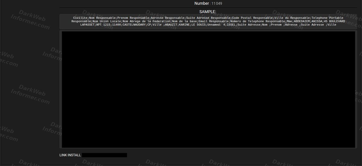DarkWebInformer's tweet photo. 🚨 DATA BREACH: CGT France dataset containing more than 76,000 records allegedly exposed
⠀
📌 #France 🇫🇷
⠀
An actor using the handle "TimeSape" claims to have breached CGT, the French trade union Confédération Générale du Travail, and released a dataset containing member and official information.
⠀
According to the listing:
⠀
• 76,951 total records
• 76,951 listed users
• 4,296 email addresses
• 11,049 phone numbers
• 7.1 MB CSV file
⠀
The exposed fields are said to include names, addresses, postal codes, cities, phone numbers and information relating to union officials and members.
⠀
The actor claims the entire user dataset was obtained and released publicly, with a sample of the records included in the post.
⠀
This claim is currently unverified.
⠀
💥 No delays. No guessing. No redactions. Get the intel threat actors see, the moment they post it. https://t.co/281Qjc6p2J