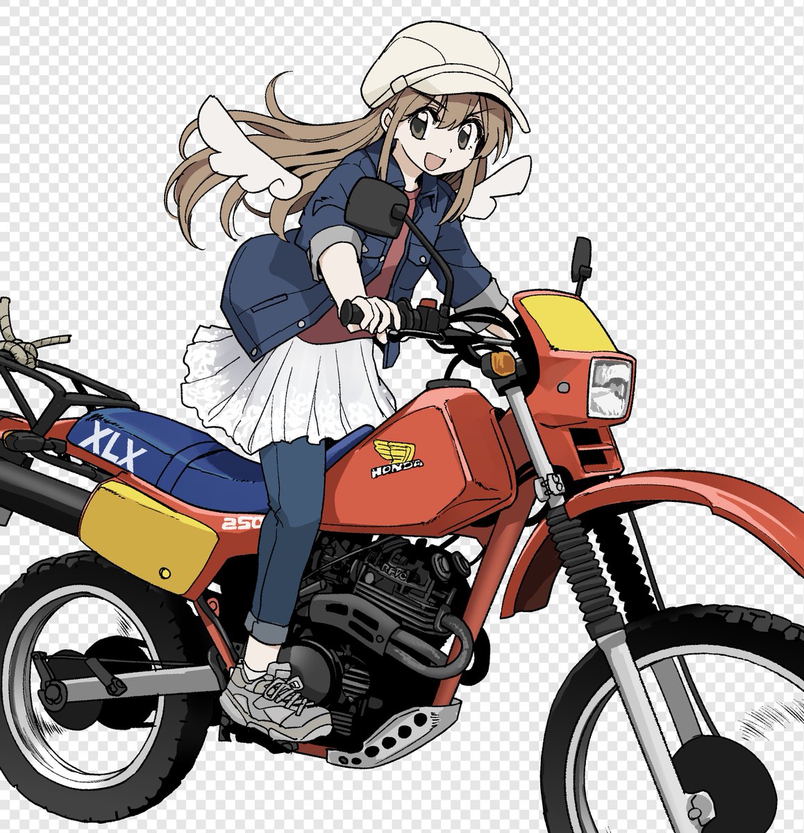 azumaya146's tweet photo. オフ車は派手な色が良い。 https://t.co/S36OHgzxf8