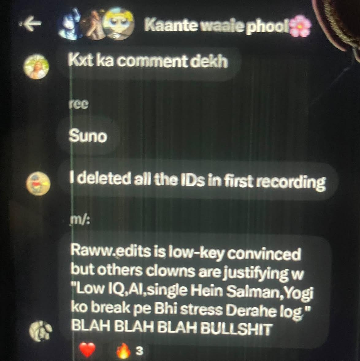 girls4Hyein's tweet photo. these toxic akanksha fans ars so embarrassing this ree girl made a wholeass account to do this shit 
#yogeshrawat #akankshachoudhary #yoganksha https://t.co/U2ckj6WOVu