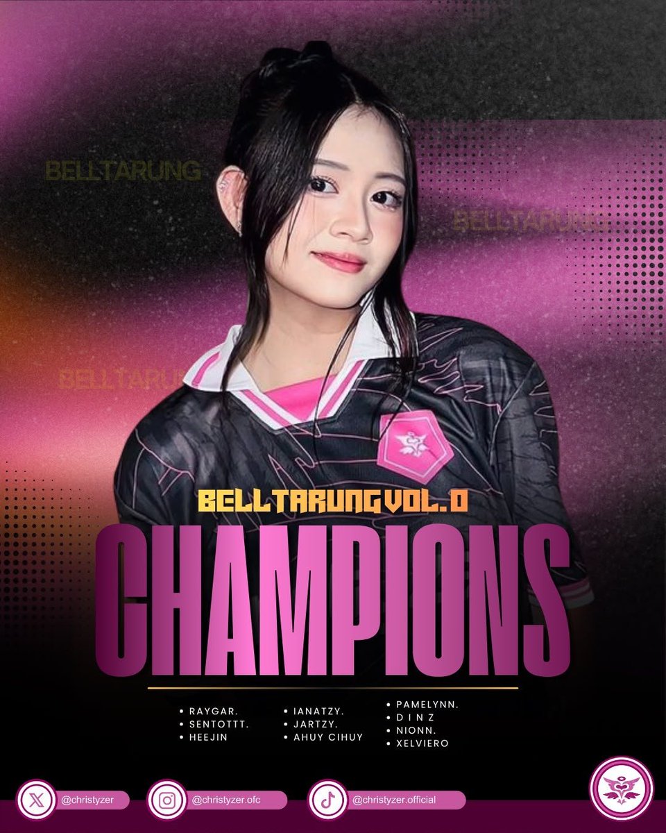 ctzr_esports's tweet photo. 🥇WE ARE THE CHAMPIONS CHRISTYZER APHRODITE 🥇

Christyzer Aphrodite successfully becomes the Champions in Belltarung Vol.0 🥇

Consistent gameplay has led Aphrodite to champions!✨ Congratulations, you deserve it! 😍

#KITIME
#Belltarung https://t.co/hFRiGknPJX