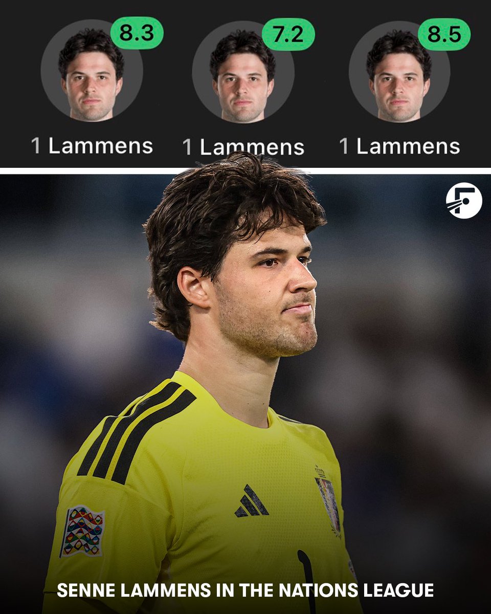 FotMob's tweet photo. 🇧🇪 Senne Lammens over the International Break:

🏟️ 3 Games
🧤 2 Clean Sheets
🌟 8.0 Average Rating

Should he be starting for Belgium consistently? 👀 https://t.co/A5LMvtQ18b