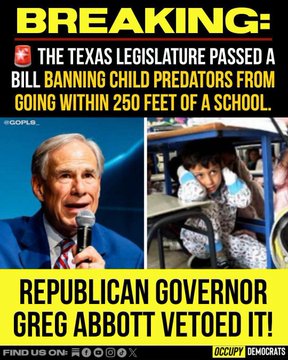 lisakrstin's tweet photo. #DemsUnited
Damn, Texas and MAGAs - you sure don't mind pedophiles and pedophile enablers, do you?  
Making it safe for the Adam Hoffmans of the world... https://t.co/8jbmctfbZm