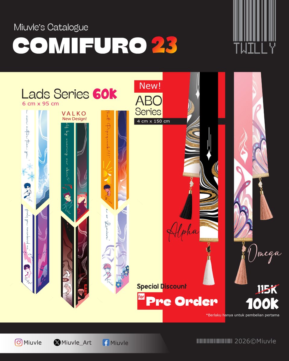 Miuvle_Art's tweet photo. [ 💙 &amp; 🔃 appreciated ]
#CF23 Pre-Order!
📍Special discount for Pre-order
❄️ Free photocard for Zayne Girlie
📅 Until September 20th
🩵 Pickup (both days) / mail order
Booth: R-55 AB
Fandom : Love &amp; Deepspace, Tears of Themis, ABO, MBTI https://t.co/c6Uiedm9RK