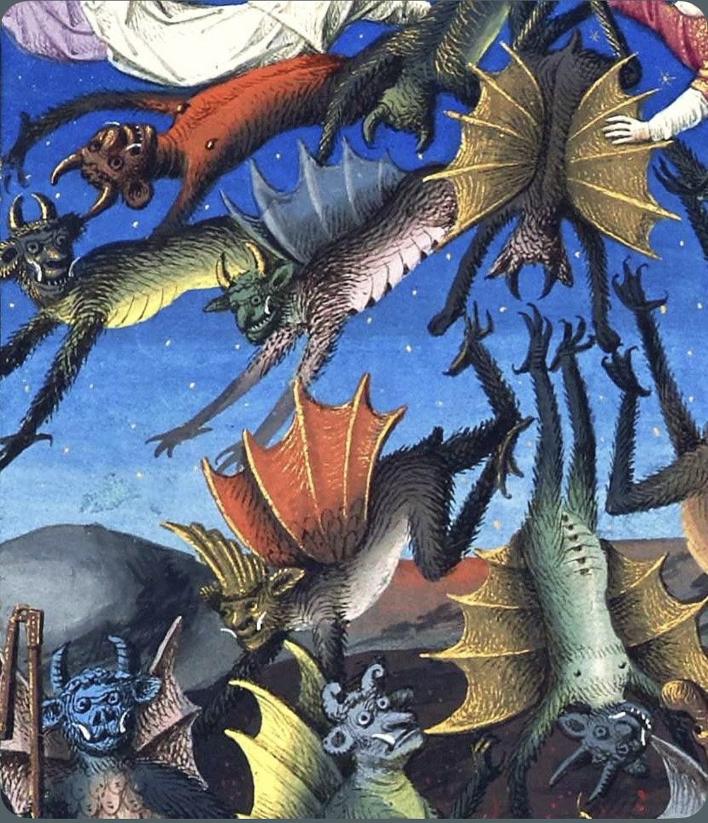 Plantagenet1455's tweet photo. Fallen Angels, French, c. 1463. https://t.co/mz4Tpo9GLW