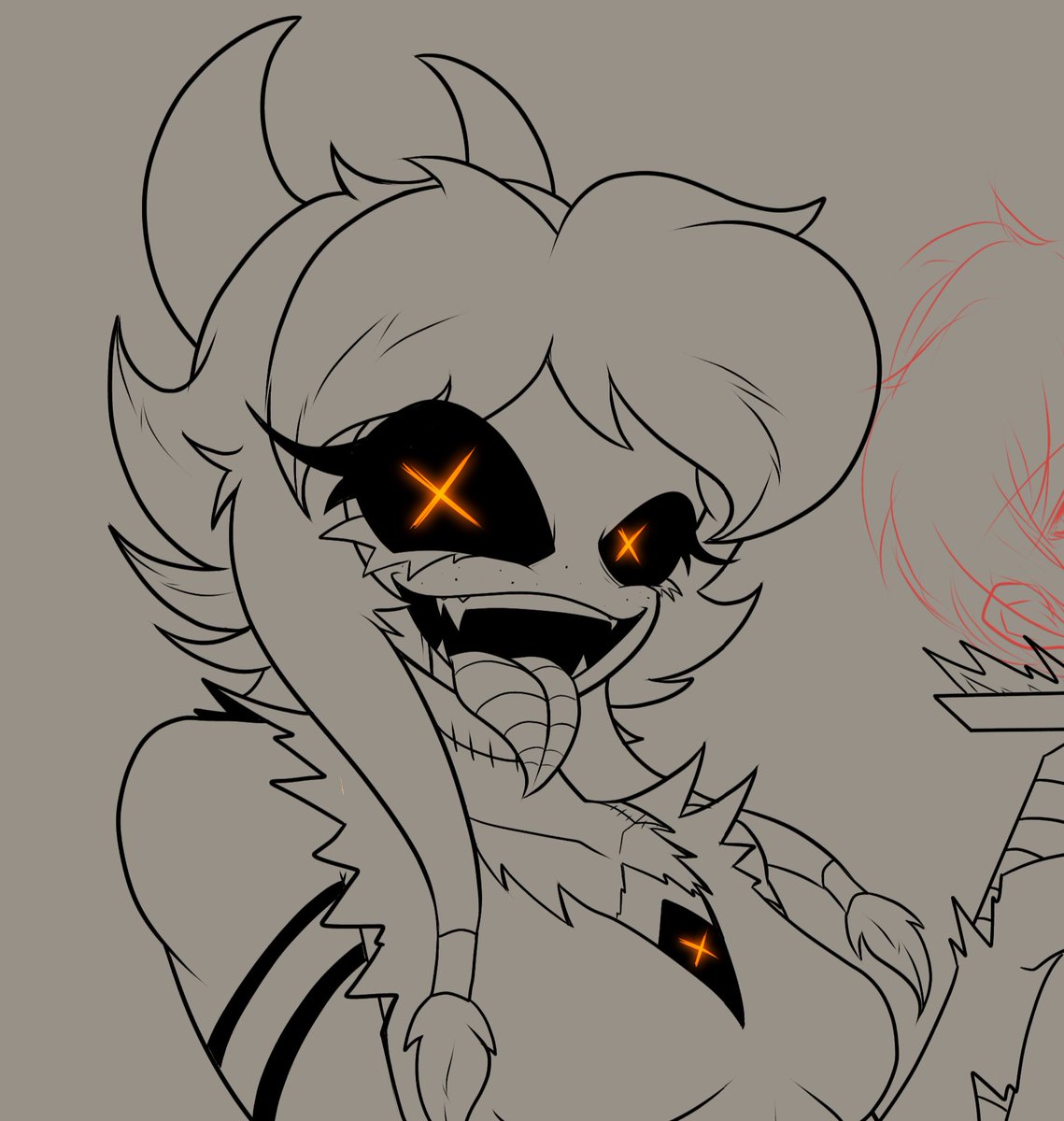 SrTombstoneGuy's tweet photo. Cyn is so happy about spooky month she started cooking some good shit 😋
Wip :P https://t.co/4l8EEW6AU6