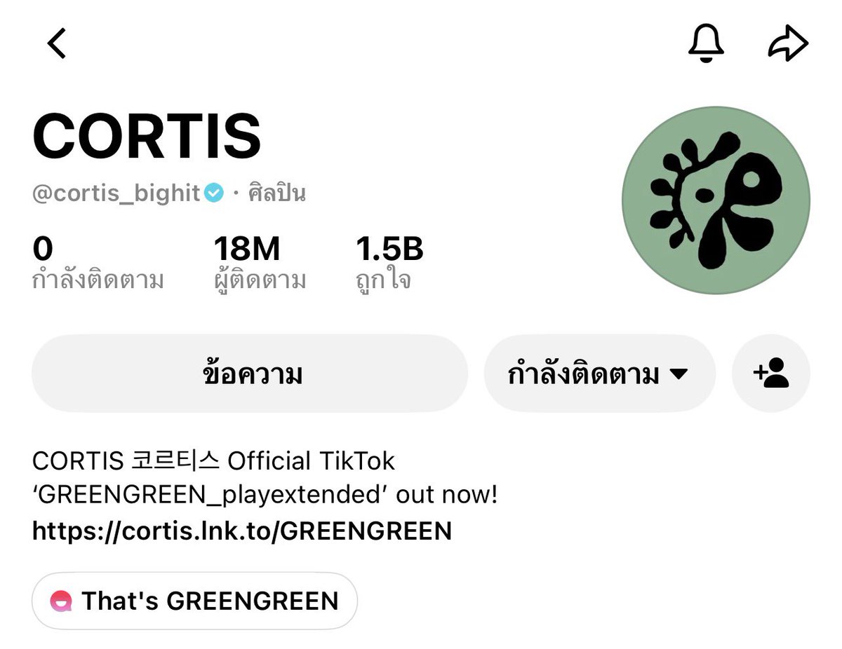 jkpp1997's tweet photo. ยอดฟอลใน TikTok 18 ล้านแล้ววววว👏👏👏

#CORTIS #코르티스 https://t.co/IRXpnTbVAT