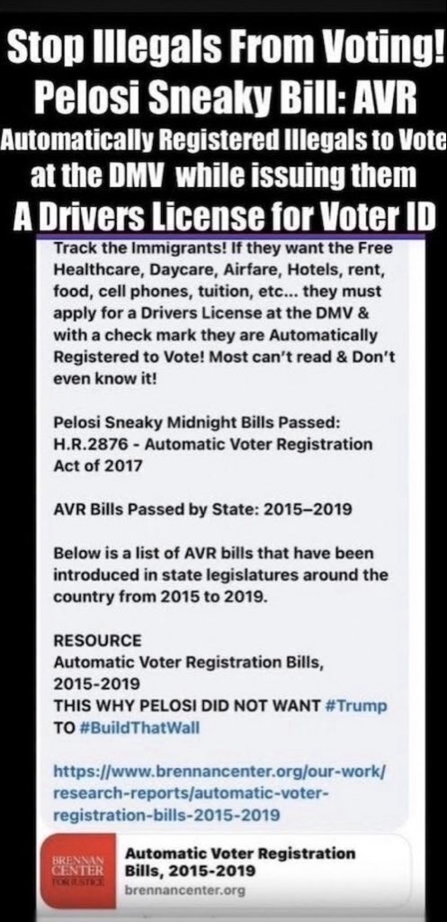 KimTruth45's tweet photo. @BarackObama + #Democrats 
INVADED AMERICA WITHOUT VETTING MILLIONS OF ILLEGAL IMMIGRANTS… 
BUT THEY REGISTERED EVERY #IllegalAlien TO VOTE using @SpeakerPelosi Bills: AVR+OVR 
#MidtermsAreComing #usm #Army #Navy #USAF #USMC #Veterans https://t.co/bF47umOGxd