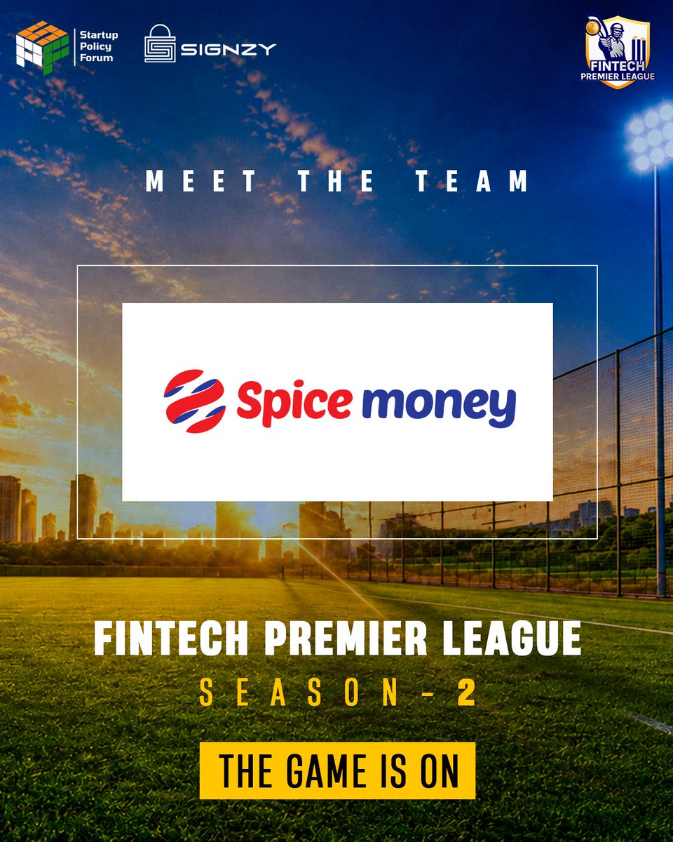 FintechOnPitch's tweet photo. Spice Money, the pitch is ready 🏏

Welcome to Season 2 of the FinTech Premier League! 🙌

@lawyer_intech @ShwetaRKohli @TeamSignzy @SPF_India @SpiceMoneyIndia https://t.co/7eGae7giKF