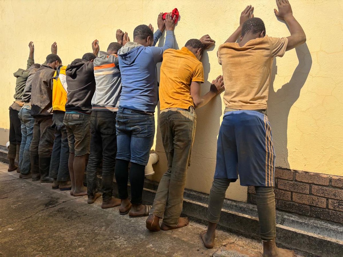 Abramjee's tweet photo. NINE FOREIGN NATIONALS ARRESTED FOR ILLEGAL MINING IN MASHOBODO, AS OPERATION VALA UMGODI CONTINUES

@SAPoliceService 

The South African Police Service, through Operation Vala Umgodi, continue to intensify operations against illegal mining activities in Mashobodo under Ngodwana Policing area. 

These unwavering efforts has resulted in the arrest of nine (09) foreign nationals from Mozambique today, Saturday 03 October 2026.

The arrests are part of many disruptive activities to destabilize illegal mining activities.

The report indicates that a multidisciplinary team under Operation Vala Umgodi were acting on intelligence information when they pounced on a group of illegal miners in Mashobodo and it was during this time when they cornered the nine male suspects. 

Police are working collaboratively with officials from the Department of Home Affairs to ascertain the status of the arrested suspects in the country.

During the operation, Police also recovered pendukas (mining implements), some chemicals suspected to be used to refine gold-bearing material.

The arrested suspects are facing charges in relation to illegal mining activities and possession of gold-bearing material. 

The nine are expected to appear at court in due course.

The Provincial Commissioner of the SAPS in Mpumalanga, Lieutenant General Apaphia Modise emphasized that Police have been reporting the successes of the Operations and have never been reluctant nor hesitant in addressing illegal mining. The arrests further demonstrate SAPS's unwavering commitment.

"As the SAPS, we continue to unsure the utilization of all available resources in dealing with illegal mining. 

Similar Operations will continue to be carried out, not only in Mashobodo, but also in other areas, including Barberton, Sabie, Pilgrim's Rest etc. We urge the public, not to harbour illegal miners whose activities have harmful repercussions for the environment and the livelihoods of residents, " said the General.
