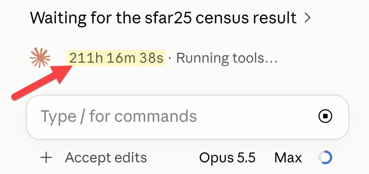 thiojoe's tweet photo. Opus 5.5 has been working for more than an ENTIRE WEEK without stopping.

This has got to be some kind of record right? https://t.co/SMTk1vwzO6