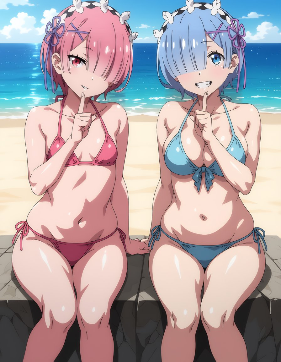 WaifuChallenge's tweet photo. ラム - Ram
レム - Rem https://t.co/WtBEOFU9qu
