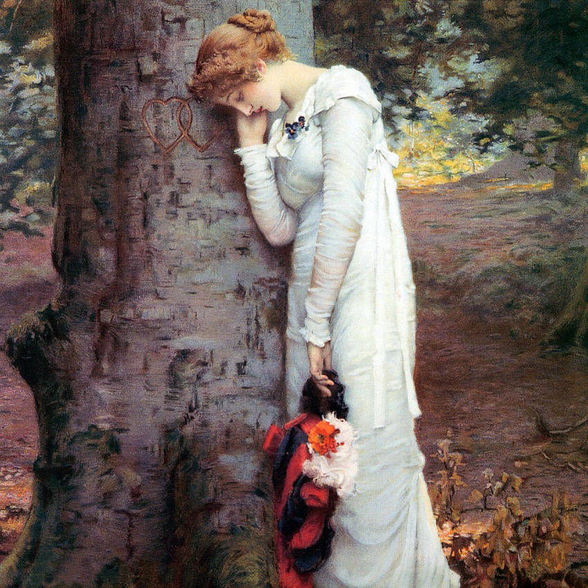 wikivictorian's tweet photo. Love's Daydream End, by English painter Marcus Stone (1880). In private collection. https://t.co/ixDbyAvNn1