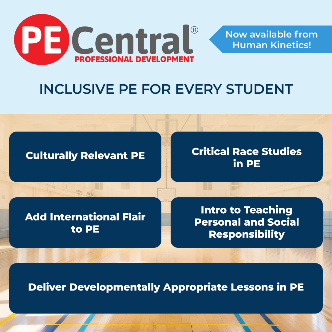 HumanKineticsPE's tweet photo. PE can teach more than movement. It can build belonging, responsibility, and connection. Explore courses on TPSR, culturally relevant PE, and strategies for engaging and encouraging EVERY student. ➡️ https://t.co/F3oVrEute3 #physicaleducation #PEteacher #physed #inclusive https://t.co/O6NMHnFirA